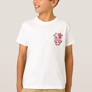 Cute Strawberry Cow Character Kids T-Shirt