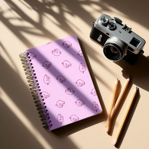 Cute Strawberry Doodles – Minimal Kawaii Pattern Notebook