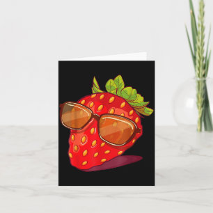 Cute Strawberry Fruit Lover Aesthetic Summer Gift  Card