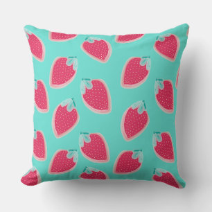 Cute Strawberry Fruit Pattern Cushion