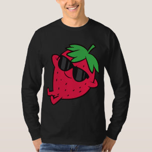 Cute Strawberry Fruit Relaxing Lazy Strawberry T-Shirt
