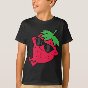 Cute Strawberry Fruit Relaxing Lazy Strawberry T-Shirt