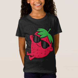 Cute Strawberry Fruit Relaxing Lazy Strawberry T-Shirt