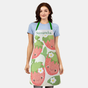 Cute Strawberry Garden  Apron