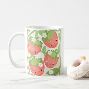 Cute Strawberry Garden Coffee Mug