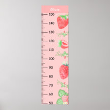 Cute Strawberry Growth Chart