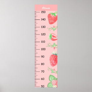 Cute Strawberry Growth Chart