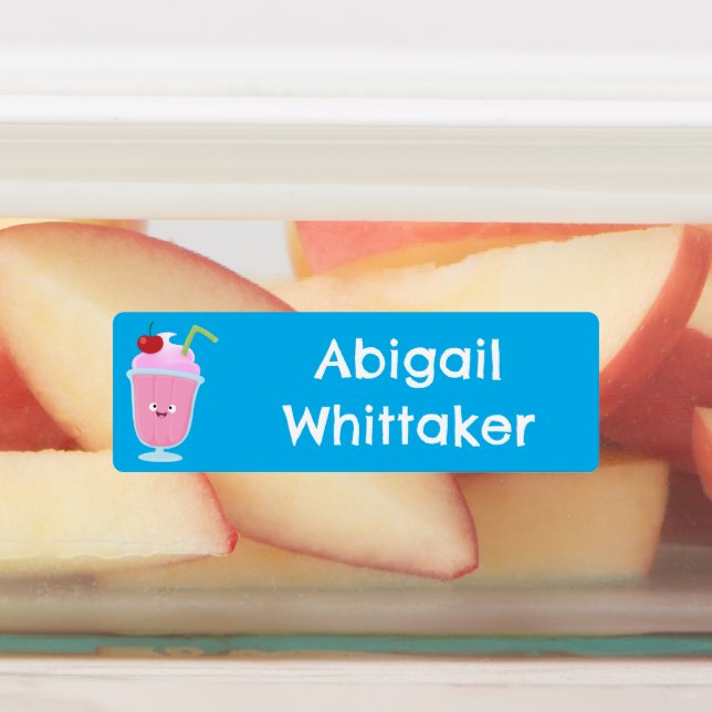 Cute strawberry ice cream sundae personalised (Affixed)