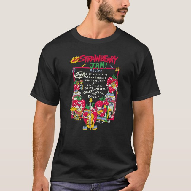 Cute Strawberry Jaw Aesthetic Strawberry T-Shirt (Front)