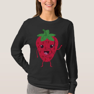 Cute Strawberry Kawaii Japanese Aesthetic Fruit Lo T-Shirt