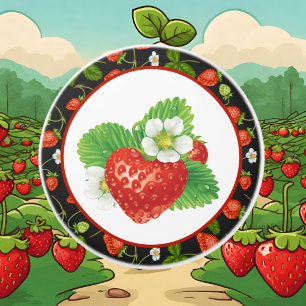 cute strawberry kitchen decor ceramic knob