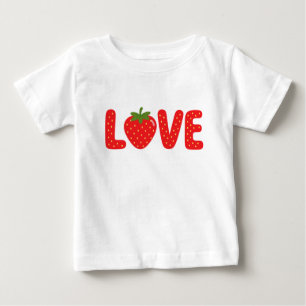 Cute Strawberry LOVE Kids T-Shirt