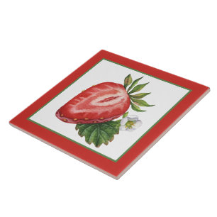 Cute strawberry lovers kitchen  tile