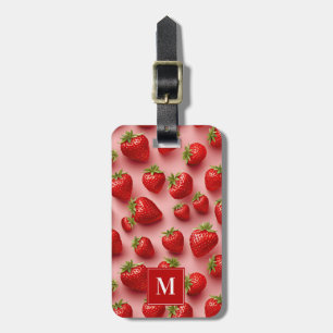 Cute Strawberry Luggage Tag