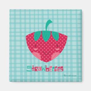 Cute Strawberry Magnet