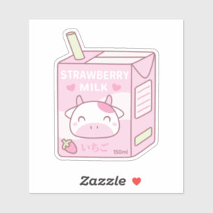 Cute Strawberry Milk Packet Doodle