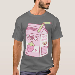 Cute Strawberry Milk tonne Box T-Shirt
