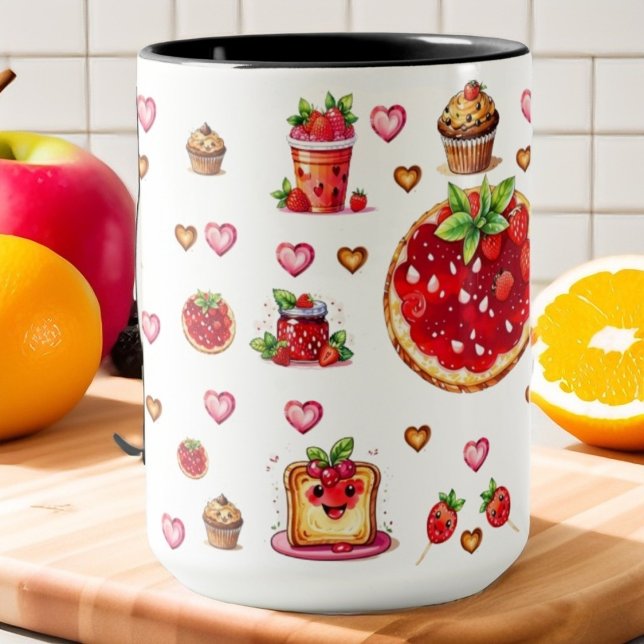 Cute Strawberry 💗🍓🥨 Mug (Creator Uploaded)