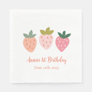 Cute Strawberry Napkin