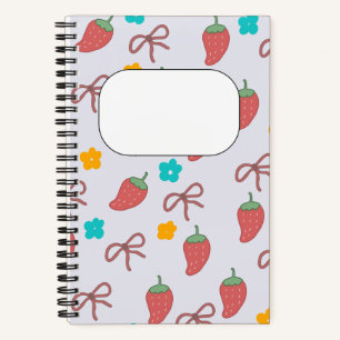 Cute Strawberry Notebook