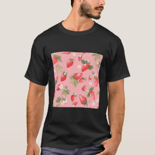 Cute Strawberry Pattern T-Shirt