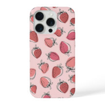 Cute Strawberry Pink Pattern Phone Case