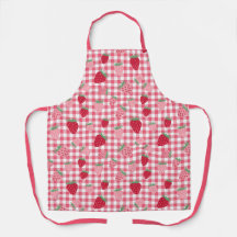 Cute Strawberry Plaid Gingham Patterned