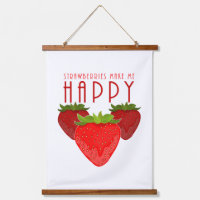 Cute Strawberry Quote Design | Kawaii Fruit