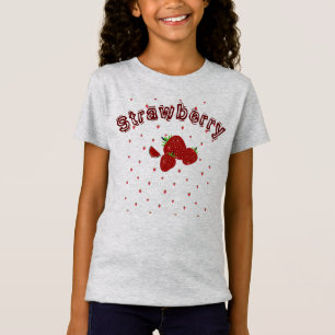 Cute Strawberry  Summer Kids  Girls  T-Shirt