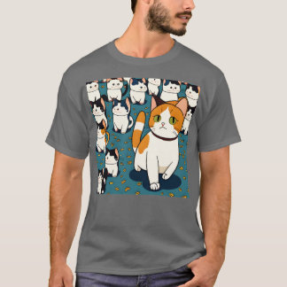 Cute Street Cats Happy Funny Cats T-Shirt