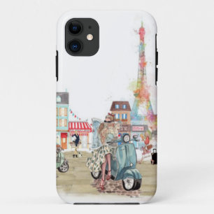 Cute streets of Paris collage Case-Mate iPhone Case