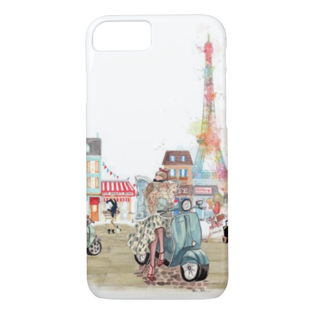 Cute streets of Paris collage Case-Mate iPhone Case (Back)