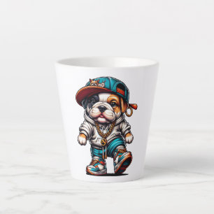 Cute Streetwear Bulldog Puppy Dog Lover Small Latte Mug