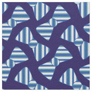 Cute Striped Bowties Blue Baby Boy Fabric