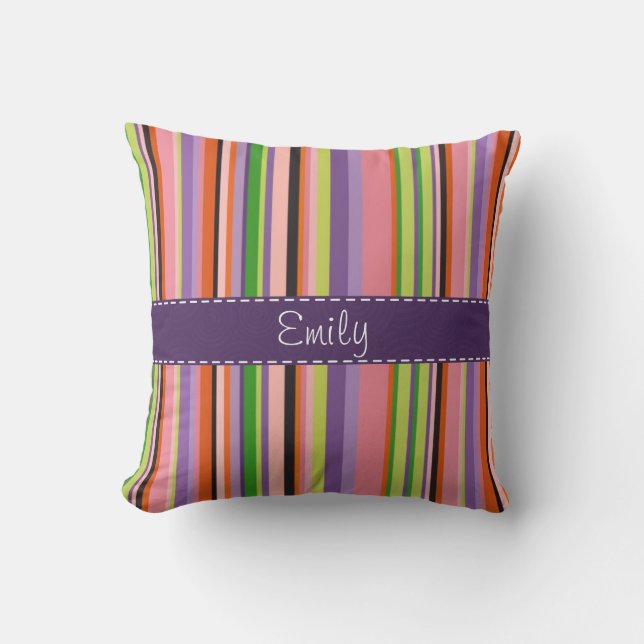 Cute Striped Cushion (Front)