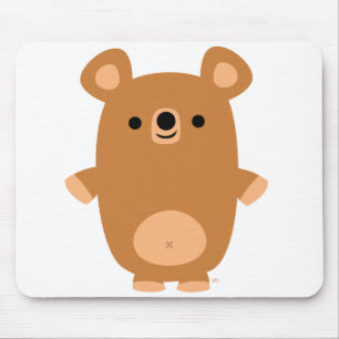 Cute Strong Cartoon Bear mousepad