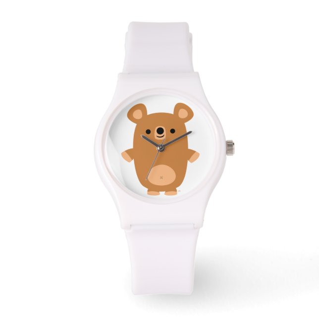 Cute Strong Cartoon Bear Sporty Watch (Front)