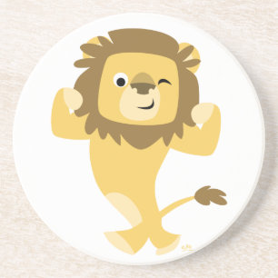 Cute Strong Cartoon Lion Coaster