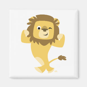 Cute Strong Cartoon Lion Magnet