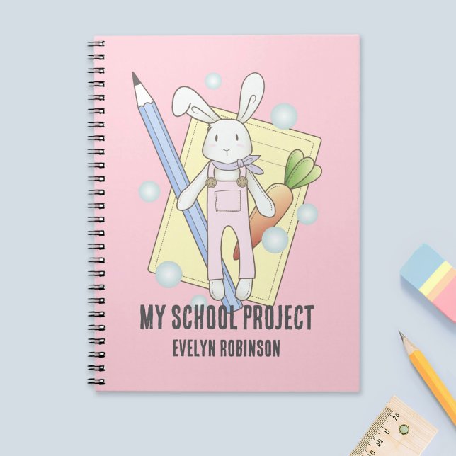 Cute Stuffed Animal Bunny Kids School Notebook (Creator Uploaded)