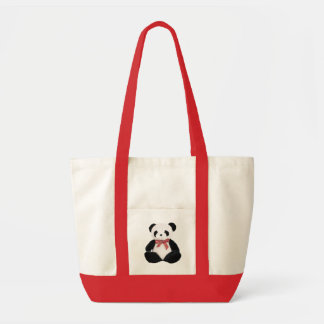 Cute Stuffed Panda Tote Bag