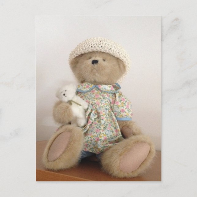 Cute Stuffed Teddy Bear Postcard (Front)
