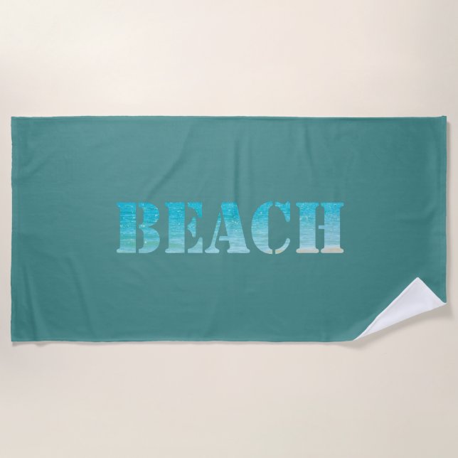 Cute Stylish Beach Beach Towel (Front)