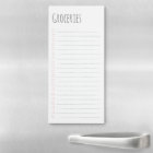 Cute Stylish Checkbox Lined Groceries To Do List