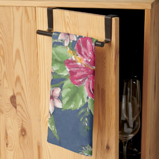Cute Stylish Colours Tropical Hawaii Floral Patter Tea Towel