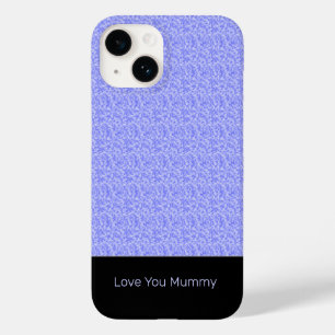 Cute Stylish Lavender Blue Mummy Case-Mate iPhone 14 Case