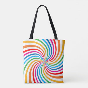 Cute Stylish Rainbow print Tote Bag
