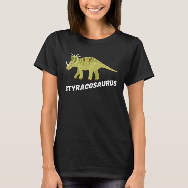 Cute Styracosaurus Dinosaur T-Shirt (Front)