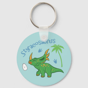 Cute Styracosaurus Key Ring