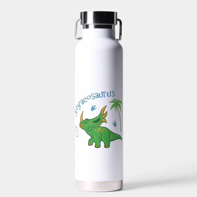 Cute Styracosaurus Water Bottle (Front)